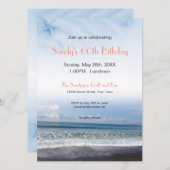 Einladung der Serene Blue Ocean Scene (Vorne/Hinten)