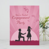 Einladung der Silhouette-Partnerin (Stehend Vorderseite)