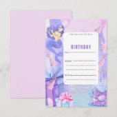 EINLADUNG DER SIRENA BIRTHDAY (Vorne/Hinten)