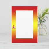 Einladung der spanischen Flagge (Stehend Vorderseite)