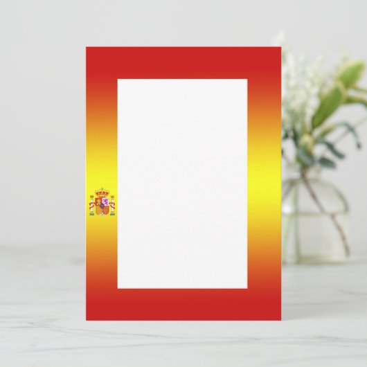 Einladung der spanischen Flagge (Stehend Vorderseite)
