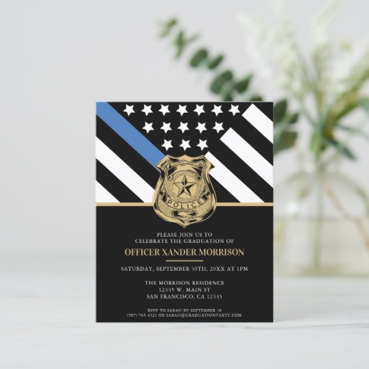 Einladung der Staatspolizeiakademie (Stehend Vorderseite)