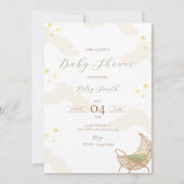 Einladung der Starry Night Baby Shower (Vorderseite)