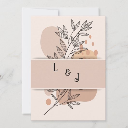 EINLADUNG DER STILSCHEN TERRACOTTA BOHO (Vorderseite)