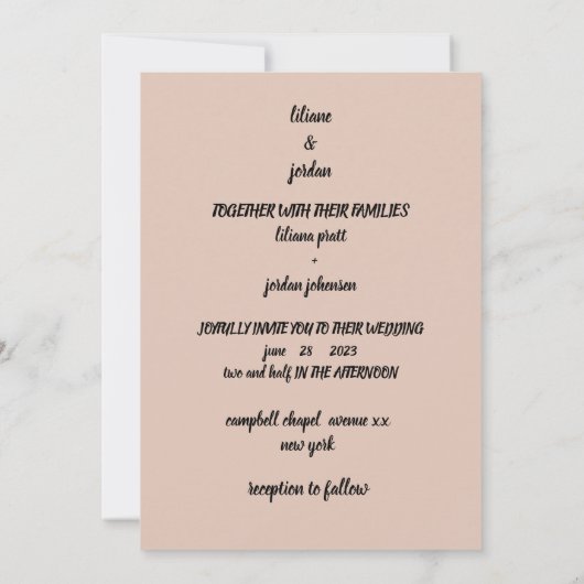 EINLADUNG DER STILSCHEN TERRACOTTA BOHO (Rückseite)