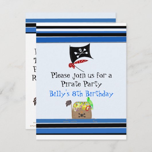 Einladung der Streifenpferde (Vorne/Hinten)