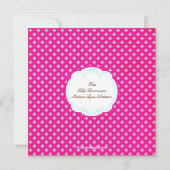 Einladung der süßen Rosa Cross Girl (Rückseite)