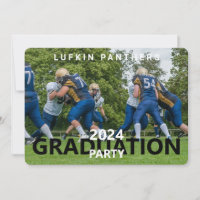 Einladung der Team Sport Foto Graduation Party
