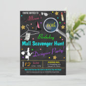 Einladung der Teen Birthday Party (Stehend Vorderseite)