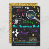 Einladung der Teen Birthday Party (Vorne/Hinten)