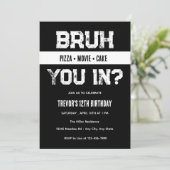 Einladung der Teenager zum Geburtstag (Stehend Vorderseite)