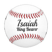 Einladung der Trägerring - Personalisierter Baseba Baseball (Vorderseite)
