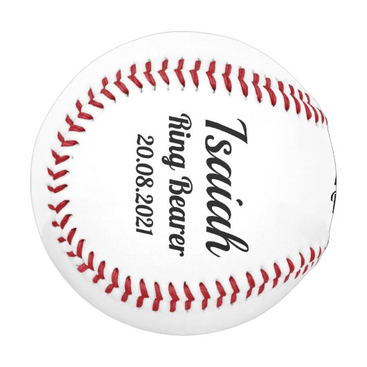 Einladung der Trägerring - Personalisierter Baseba Baseball (Vorderseite Links)