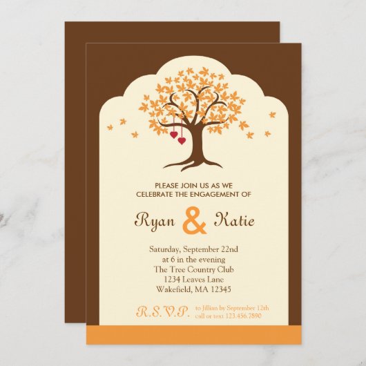 Einladung der Tree-Anhängerin (Vorne/Hinten)