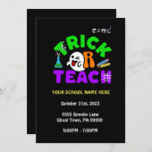 Einladung der Trick oder Teach School Ghost (Vorne/Hinten)