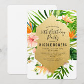 Einladung der Tropenflora zum Geburtstag (Vorne/Hinten)
