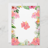 Einladung der Tropical Luau Engagement Party (Rückseite)