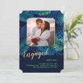 Einladung der Tropical Night Engagement Party (Stehend Vorderseite)