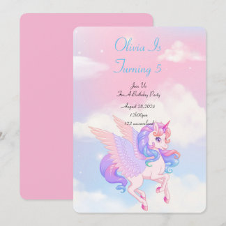 EINLADUNG DER UNICORN BIRTHDAY