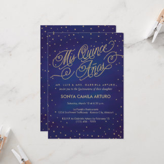 Einladung der verzauberten Sterne Quinceañera