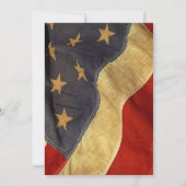 Einladung der Vintagen Flag-Patriotischen Graduier (Rückseite)