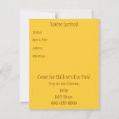 Einladung der Vintagen Hexe (Rückseite)