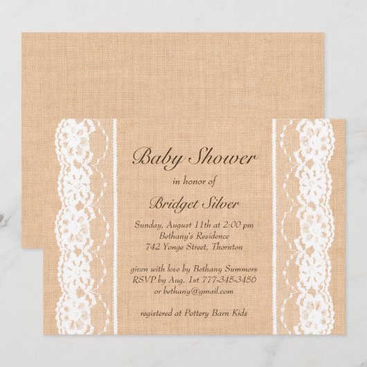 Einladung der Vintagen Leder-Dusche (Vorne/Hinten)