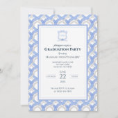 Einladung der Wedgewood Monogram Graduation Party (Vorderseite)
