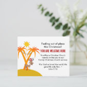 Einladung der Weihnachtskirchendienste (Stehend Vorderseite)