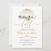 Einladung der White Gold Pumpkin Engagement Party (Vorderseite)