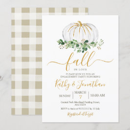 Einladung der White Gold Pumpkin Engagement Party