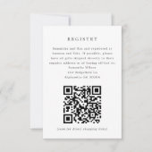 Einladung der White Hydrangea Bridal Registrierung (Vorderseite)