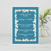 Einladung der White Lily Wedding (Stehend Vorderseite)