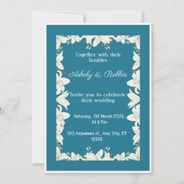 Einladung der White Lily Wedding