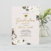 Einladung der White Magnolia Graduation Party (Stehend Vorderseite)