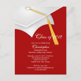 Einladung der White Red Grad Graduation Party