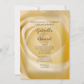 Einladung der "White Rose Floral Engagement Party" (Vorderseite)