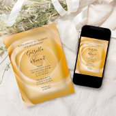 Einladung der "White Rose Floral Engagement Party"