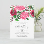 Einladung der Wild-Hydrangea-Engagement-Partei (Stehend Vorderseite)