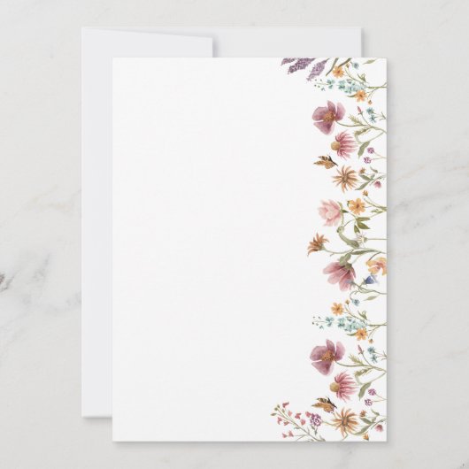 Einladung der Wildblume (Rückseite)