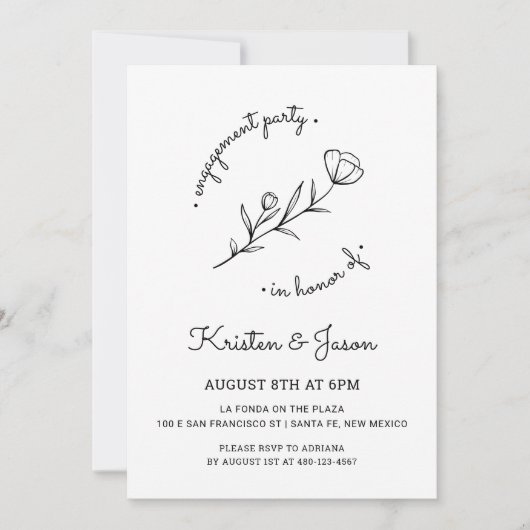 Einladung der Wildblume (Vorderseite)