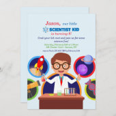 Einladung der Wissenschaftlerin Kid Birthday (Vorne/Hinten)