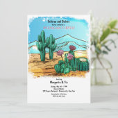 Einladung der Wüste Cactus (Stehend Vorderseite)