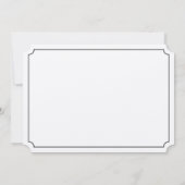 Einladung der Zielpalme | Black on Kraft (Rückseite)