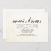 Einladung der Zoo Safari (Vorne/Hinten)