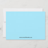 Einladung der ZugBirthday Party (Rückseite)