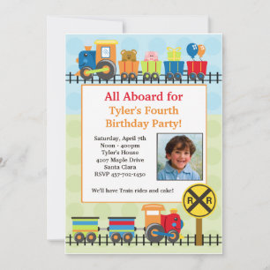 Einladung der ZugBirthday Party