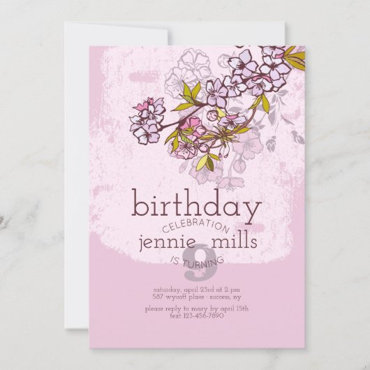 Einladung der Zweigstelle Sakura (Vorderseite)