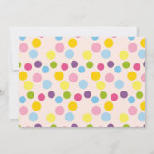 Einladung der ZwillingsBaby-Dusche (Rückseite)