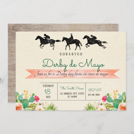 Einladung Derbydes Mayo (Vorne/Hinten)